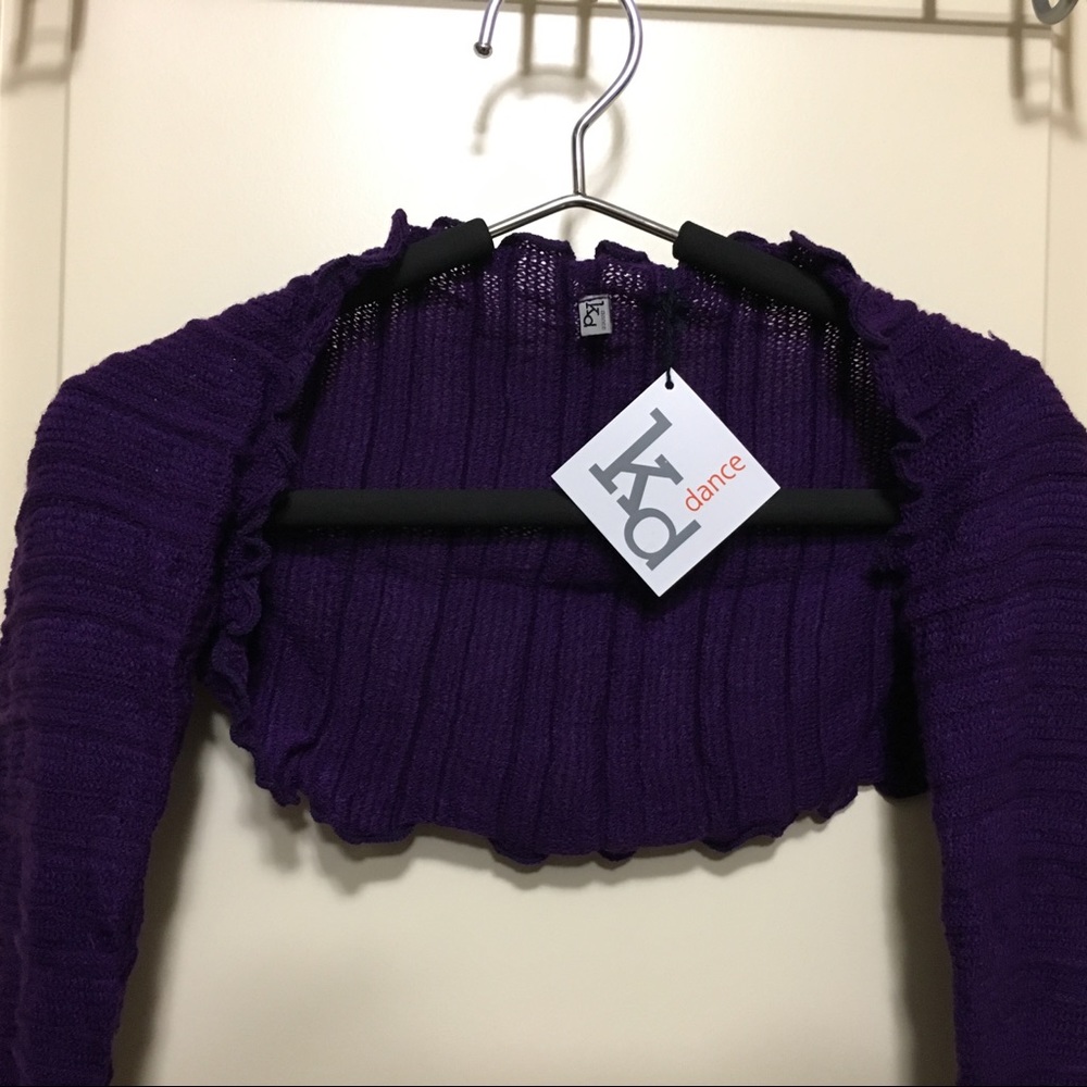 Stretchy Purple Shrug/Arm Warmers (NEW)